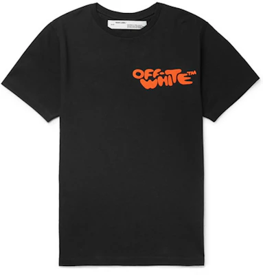 Off-White Logo Print Tee Black/Orange Buy Off-White Logo Print Tee Black/Orange