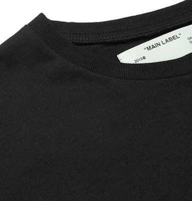 Off-White Logo Print Tee Black/Orange Order Off-White Logo Print Tee Black/Orange