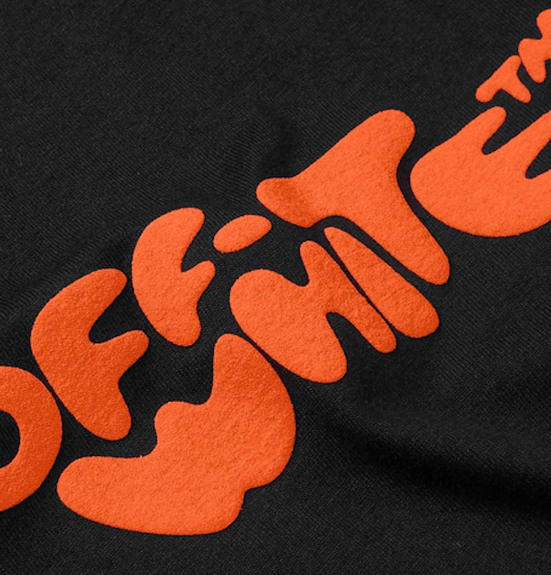 Off-White Logo Print Tee Black/Orange 圖 3