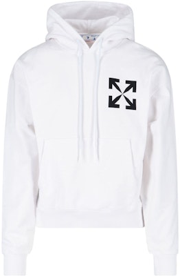 OFF-WHITE Logo Printed Hoodie White Fashionable Streetwear. OMBB037C99FLE0080110 Order OFF-WHITE Logo Printed Hoodie White Fashionable Streetwear. OMBB037C99FLE0080110