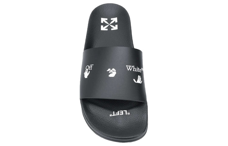 Off-White Logo Sliders 'Black' 圖 3