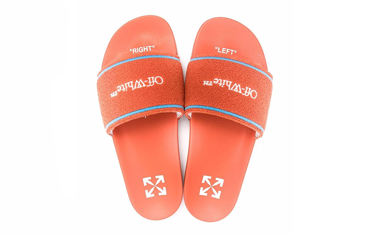 Off-White Logo Sliders 'Tangerine Orange' 圖 4
