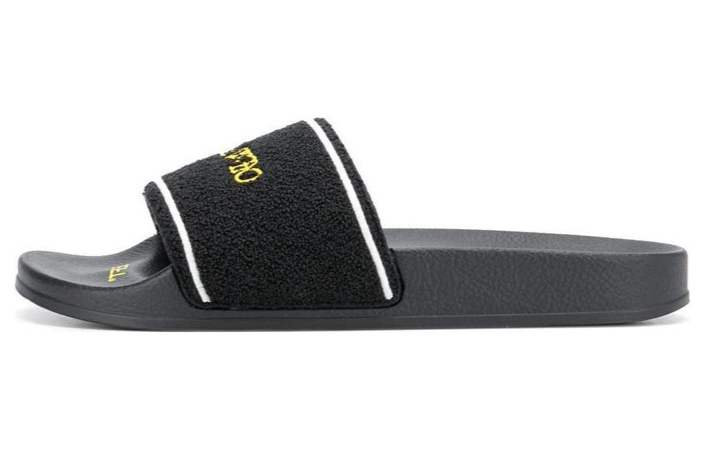 Off-White Logo Sliders 'Towel - Black Yellow'