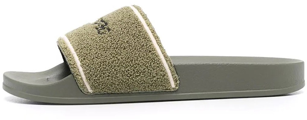 Off-White Logo Sliders 'Towel - Khaki' OMIC001F21MAT001-6310 Buy Off-White Logo Sliders 'Towel - Khaki' OMIC001F21MAT001-6310