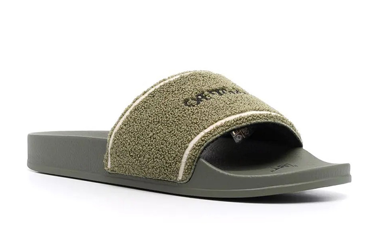 Off-White Logo Sliders 'Towel - Khaki' 圖 2