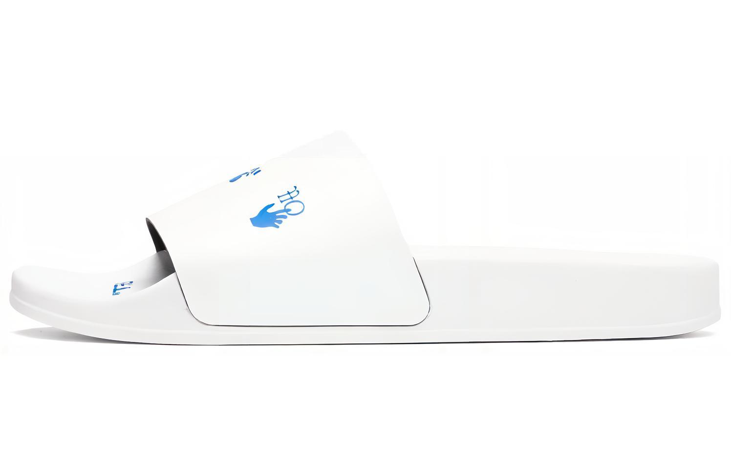 Off-White Logo Sliders 'White Blue'
