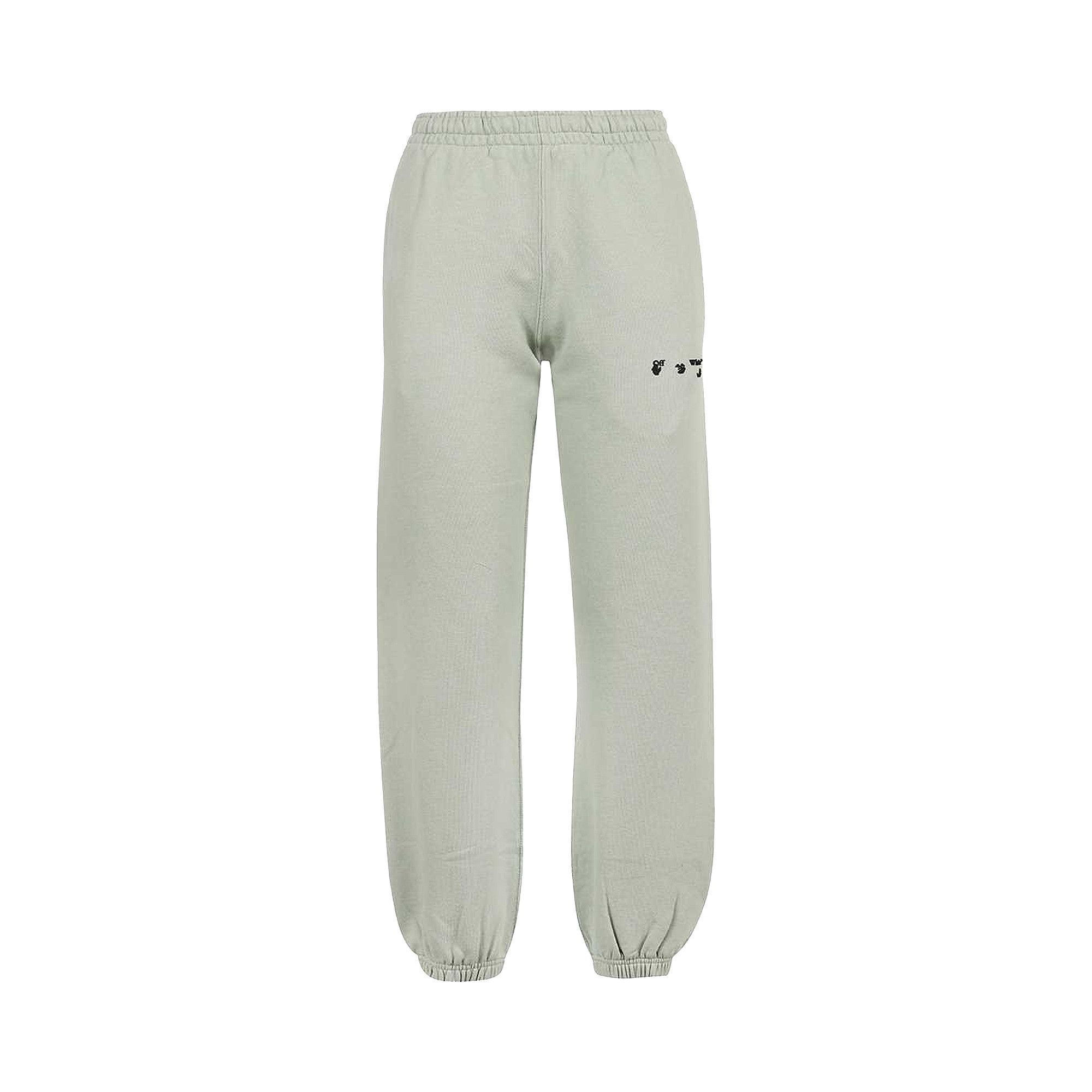 Off-White Logo Slim Sweatpant 'Green/Black'