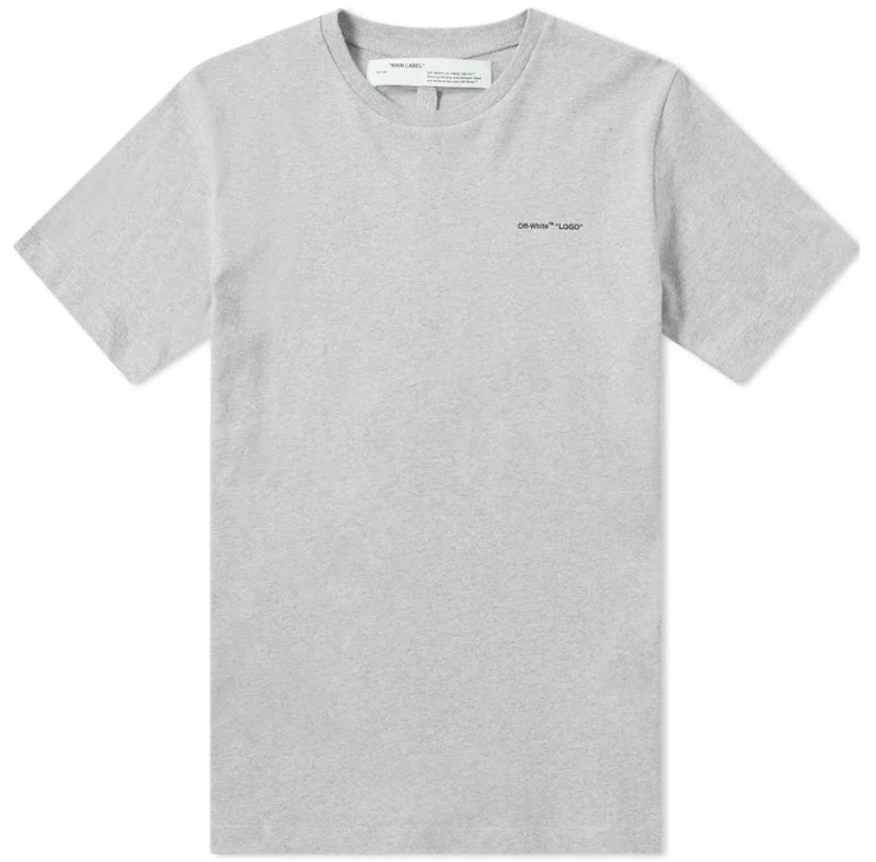 Buy Off-White LOGO Slim Tee Kelabu