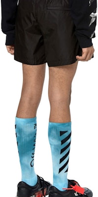 Off-White Logo Swim Shorts Black/White Purchase Off-White Logo Swim Shorts Black/White
