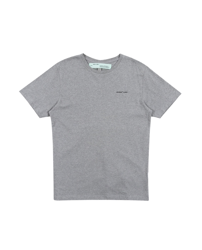 Buy 오프화이트 로고 티셔츠 회/검
