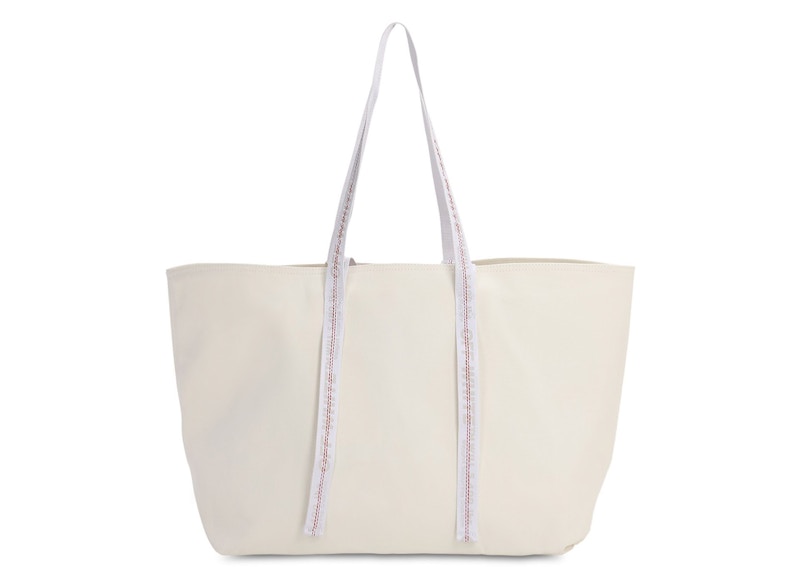 OFF-WHITE Logo Tote Canvas White 圖 2