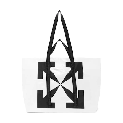OFF-WHITE Logo Tote PVC White