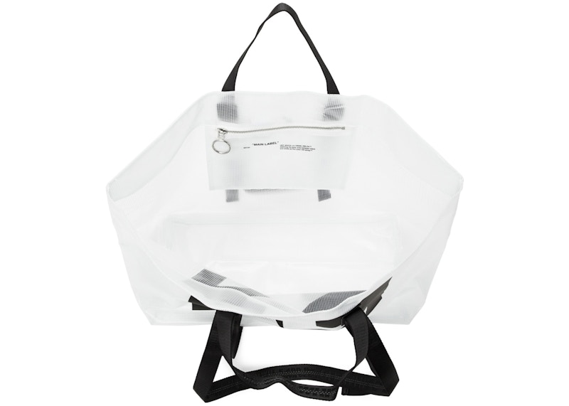 OFF-WHITE Logo Tote PVC White 圖 3