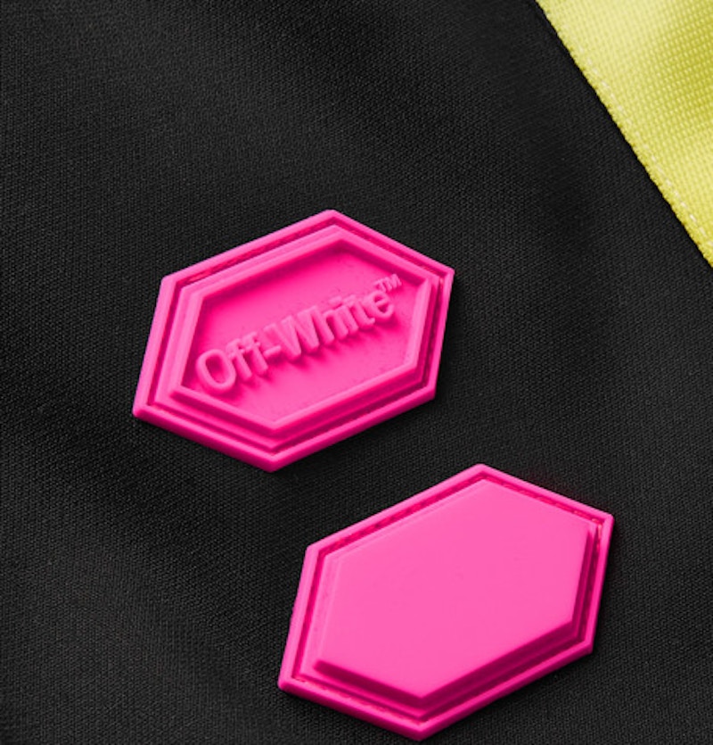 Lookbook 黑色/多色 Off-White 標誌飾邊彈性運動褲