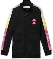 Off-White Logo Trimmed Track Jacket Black/Multicolor Off-White Logo Trimmed Track Jacket Black/Multicolor
