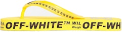 Buy Selipar Fesyen Kuning Jenama Typographic Off-White dengan Logo OMIA131R20D270016000