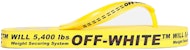 Selipar Fesyen Kuning Jenama Typographic Off-White dengan Logo OMIA131R20D270016000