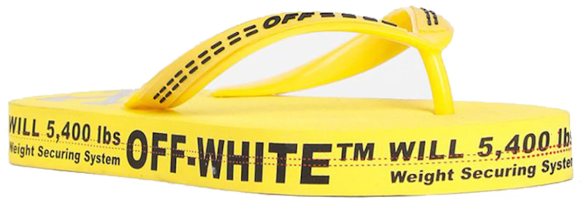 Tongs Off-White Logo Typographique Mode Jaune Slippers OMIA131R20D270016000 Lookbook Tongs Off-White Logo Typographique Mode Jaune Slippers OMIA131R20D270016000
