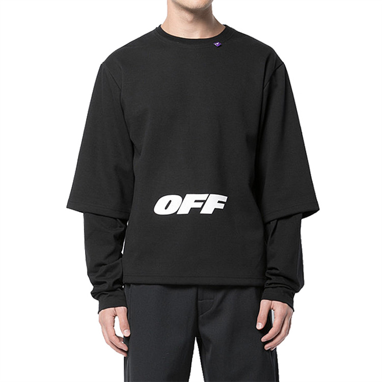 Shop OFF-WHITE Sweater Lengan Panjang Pullover OMAB022E184050031001