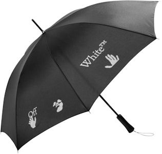黑白色Off-White長柄雨傘 Buy 黑白色Off-White長柄雨傘