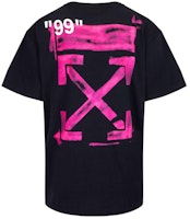 OFF-WHITE Loose Black T-Shirt with Arrow Print OMAA038R191850151028 OFF-WHITE Loose Black T-Shirt with Arrow Print OMAA038R191850151028