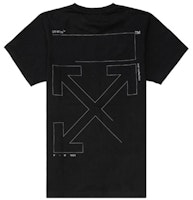 OFF-WHITE Loose Fit Black Crewneck T-Shirt OMAA038E191850031091 OFF-WHITE Loose Fit Black Crewneck T-Shirt OMAA038E191850031091