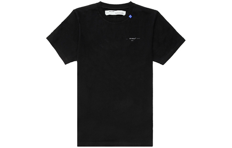 Lookbook OFF-WHITE 寬鬆版型黑色圓領T恤 OMAA038E191850031091