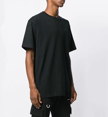 OFF-WHITE 寬鬆版型黑色圓領T恤 OMAA038E191850031091 Shop OFF-WHITE 寬鬆版型黑色圓領T恤 OMAA038E191850031091