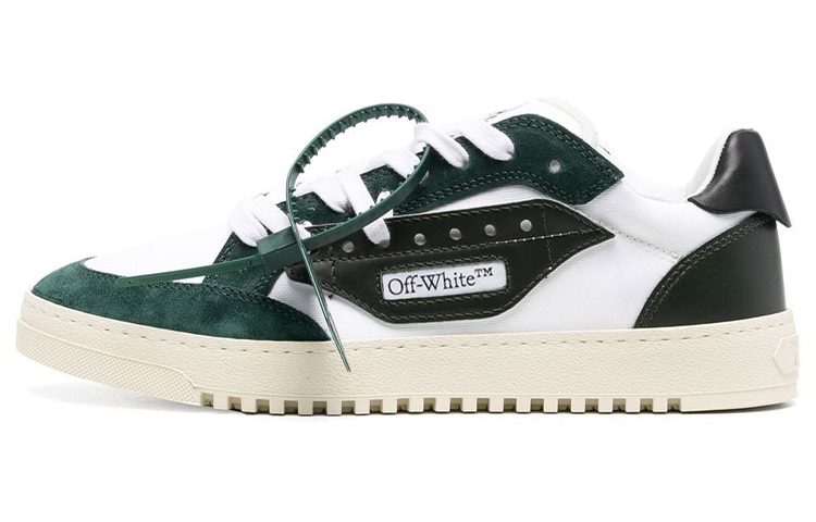 Buy Off-White Low Top Lace-Up 'Putih Hijau' OMIA227S22FAB0010155