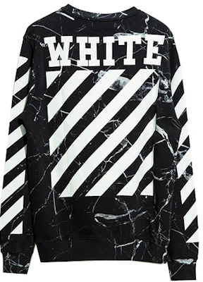 오프화이트 마블 크루넥 맨투맨 블랙 남성용 OMBA003G20FLE0021001 Buy 오프화이트 마블 크루넥 맨투맨 블랙 남성용 OMBA003G20FLE0021001