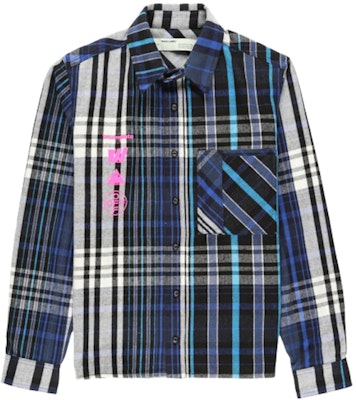 Off-White Mariana De Silva Plaid Shirt Blue/Black Buy Off-White Mariana De Silva Plaid Shirt Blue/Black