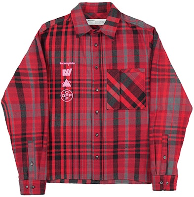 오프화이트 마리아나 드 실바 레드 체크 긴팔 셔츠 OMGA060E19E230052088 Buy 오프화이트 마리아나 드 실바 레드 체크 긴팔 셔츠 OMGA060E19E230052088