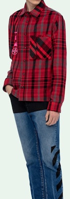 오프화이트 마리아나 드 실바 레드 체크 긴팔 셔츠 OMGA060E19E230052088 Purchase 오프화이트 마리아나 드 실바 레드 체크 긴팔 셔츠 OMGA060E19E230052088