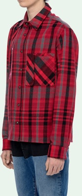 오프화이트 마리아나 드 실바 레드 체크 긴팔 셔츠 OMGA060E19E230052088 Sizing 오프화이트 마리아나 드 실바 레드 체크 긴팔 셔츠 OMGA060E19E230052088