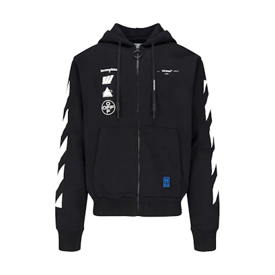 Off-White Mariana De Silva Zipped Hoodie Black/Multicolor