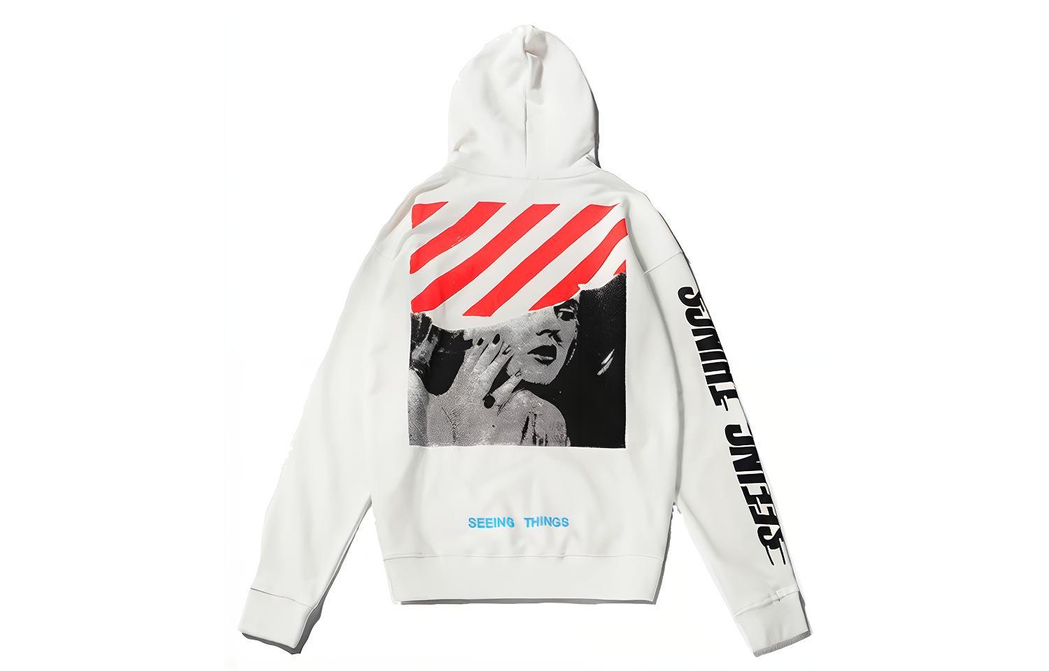 OFF-WHITE Marilyn Monroe Hoodie Loose Fit Sweatshirt OMBB009F171920470188