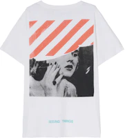 OFF-WHITE Marilyn Monroe Print Loose Fit T-Shirt White OMAA002G20JER0010188 OFF-WHITE Marilyn Monroe Print Loose Fit T-Shirt White OMAA002G20JER0010188