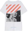 Buy OFF-WHITE Camiseta Blanca Ajuste Suelto con Estampado Marilyn Monroe OMAA002G20JER0010188