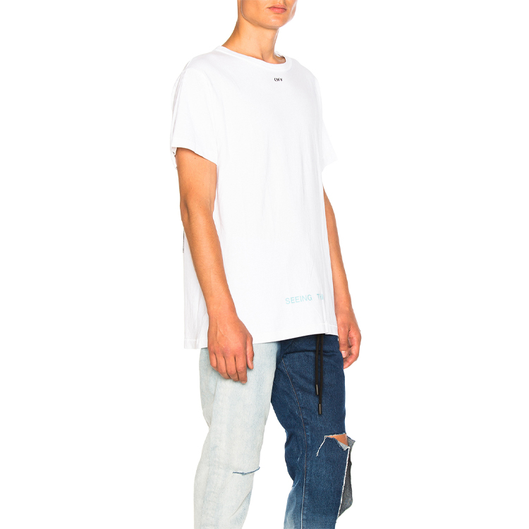 OFF-WHITE Marilyn Monroe Print Loose Fit T-Shirt White OMAA002G20JER0010188 圖 5