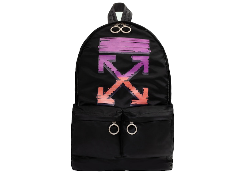 OFF-WHITE Marker Arrow Easy Backpack Black Fuschia