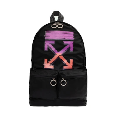 OFF-WHITE Marker Arrow Easy Backpack Black Fuschia