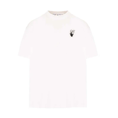 Off-White Marker Arrow Oversized SS Tee White Red