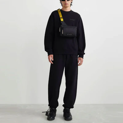 Sudadera Negra Oversize OFF-WHITE Marker Print OMBA057C99FLE0091010 Lookbook Sudadera Negra Oversize OFF-WHITE Marker Print OMBA057C99FLE0091010