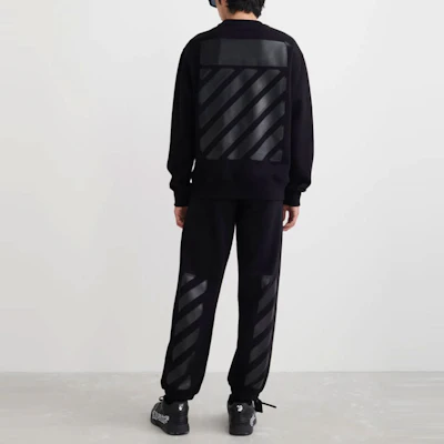 Sudadera Negra Oversize OFF-WHITE Marker Print OMBA057C99FLE0091010 Shop Sudadera Negra Oversize OFF-WHITE Marker Print OMBA057C99FLE0091010