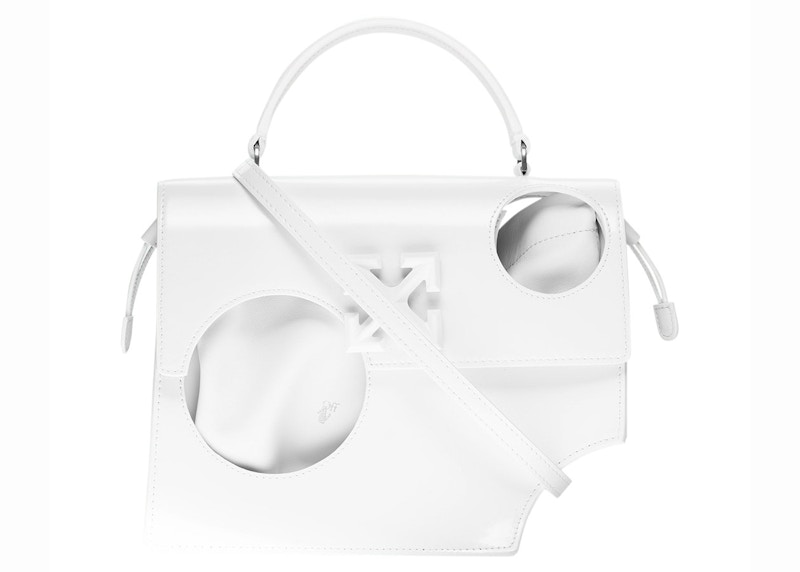 Shop OFF-WHITE Meteor 2.8 Jitney白色手提包
