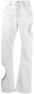 Off-White Meteor Holes Boyfriend Denim Jeans Blue Buy Off-White Meteor Holes Boyfriend Denim Jeans Blue