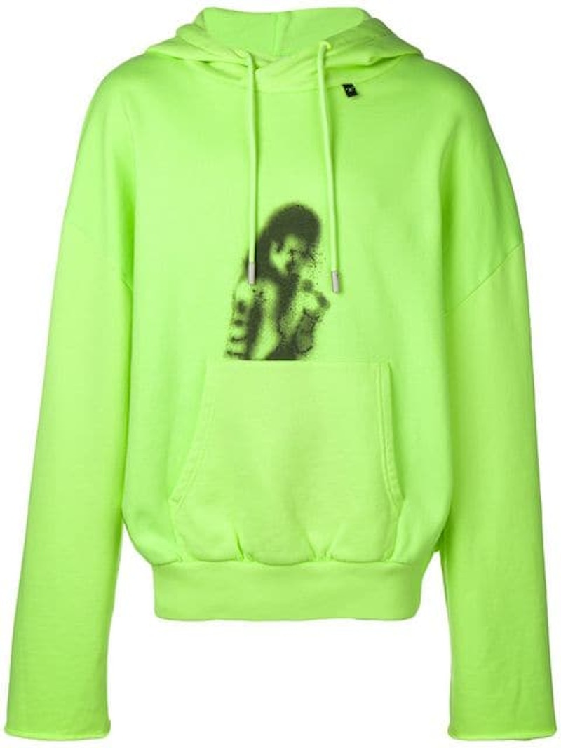Off-White Michael Jackson Back Zip Hoodie Fluo Yellow/Black