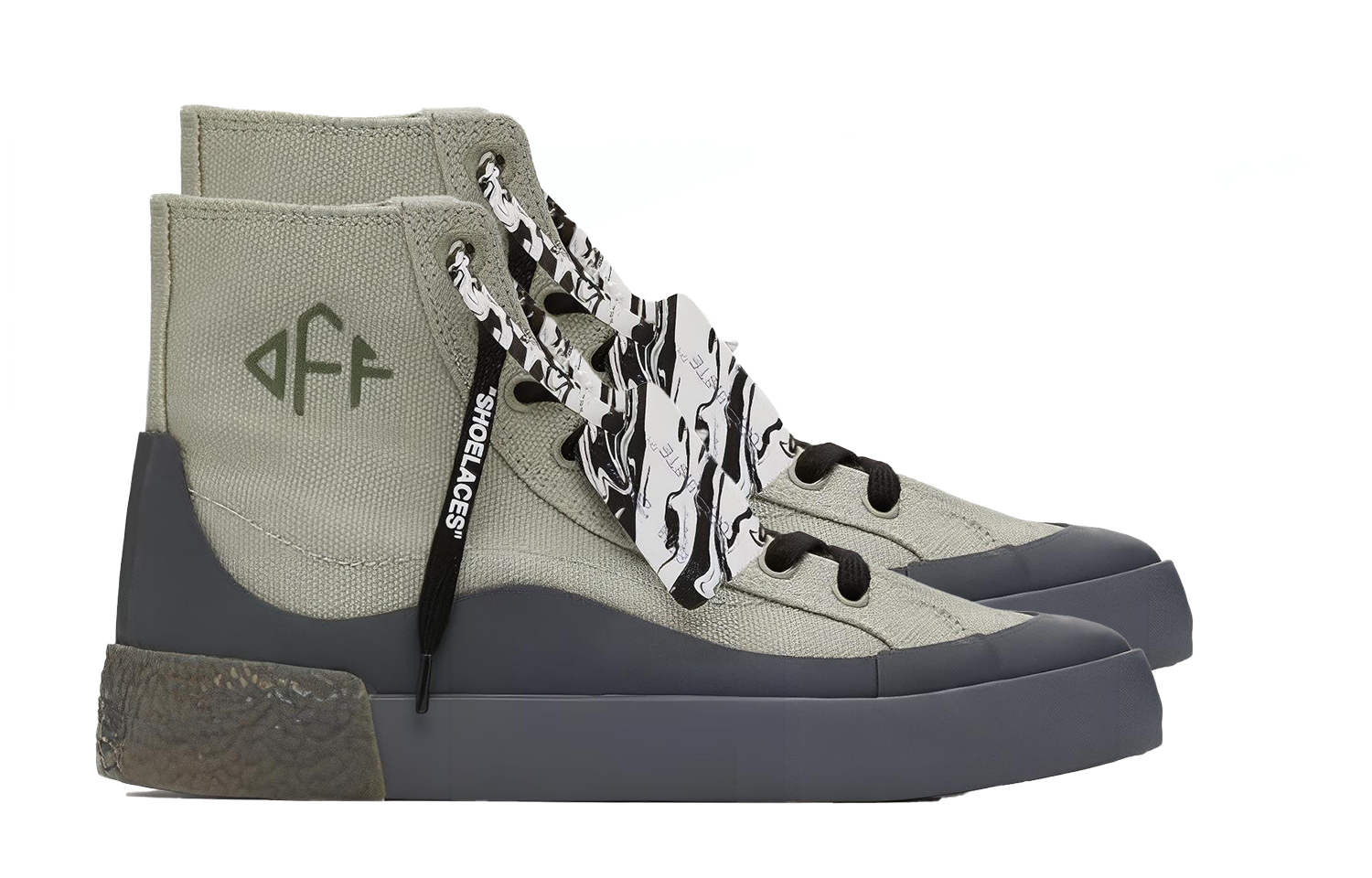 Off-White Mid Top 'Grey Brown' 圖 3