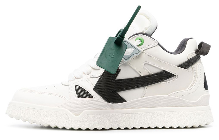 Off-White Mid Top 'Sponge Leather Black and White'