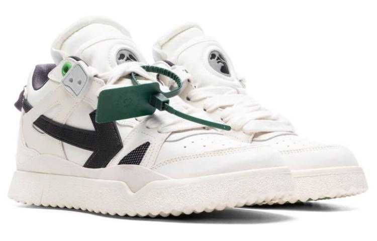 Off-White Mid Top 'Sponge Leather Black and White' 圖 4